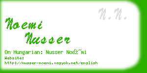 noemi nusser business card